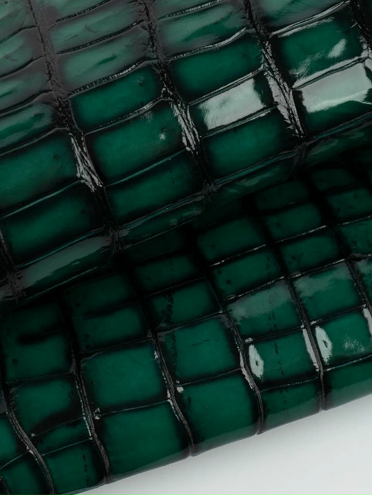 Кожа крокодила Галантерейка изумруд